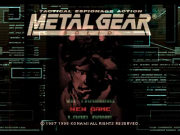 Metal Gear Solid (AS) screen shot title